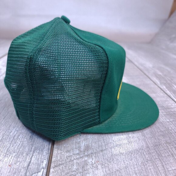 Vintage K-Brand Agriculture Trucker Hat Cap Green Canada Made Mesh Back - Picture 4 of 7